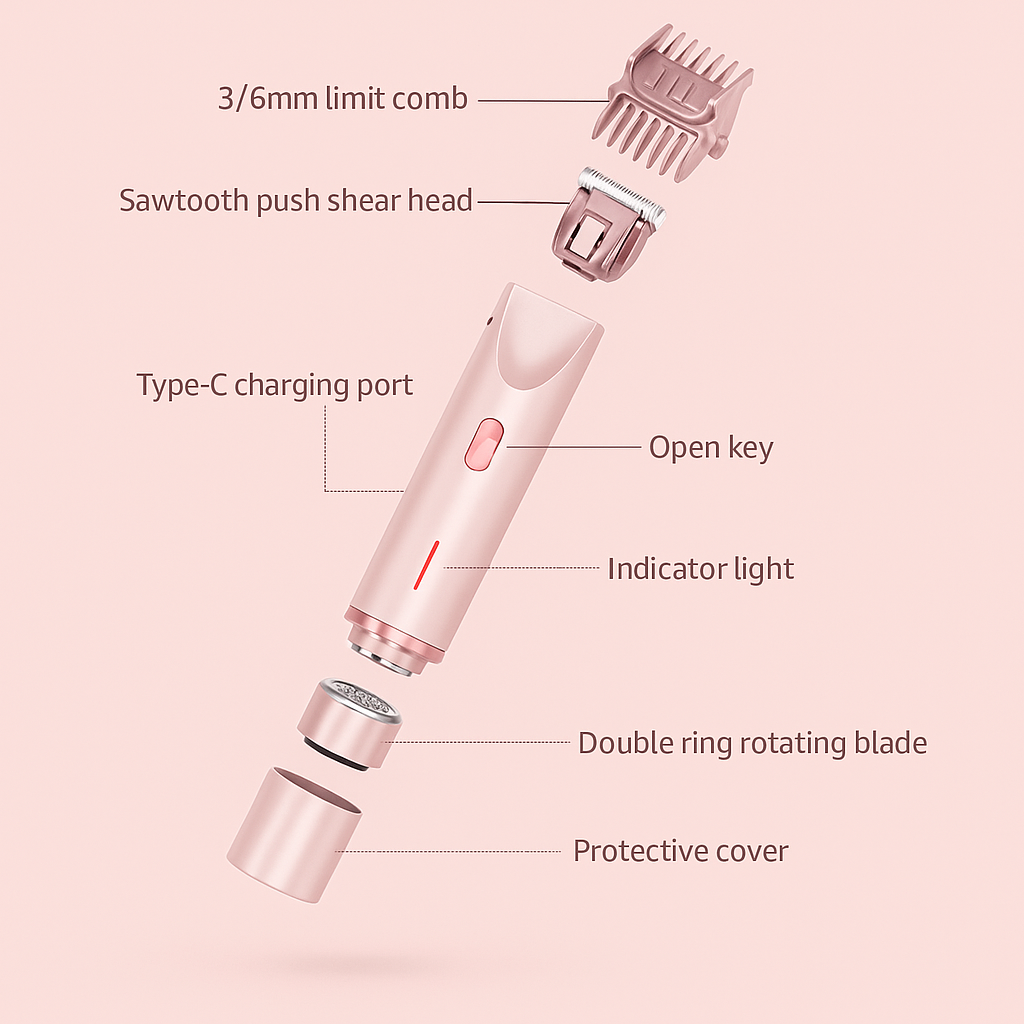 PetalTrim™ – Facial & Body Hair Remover