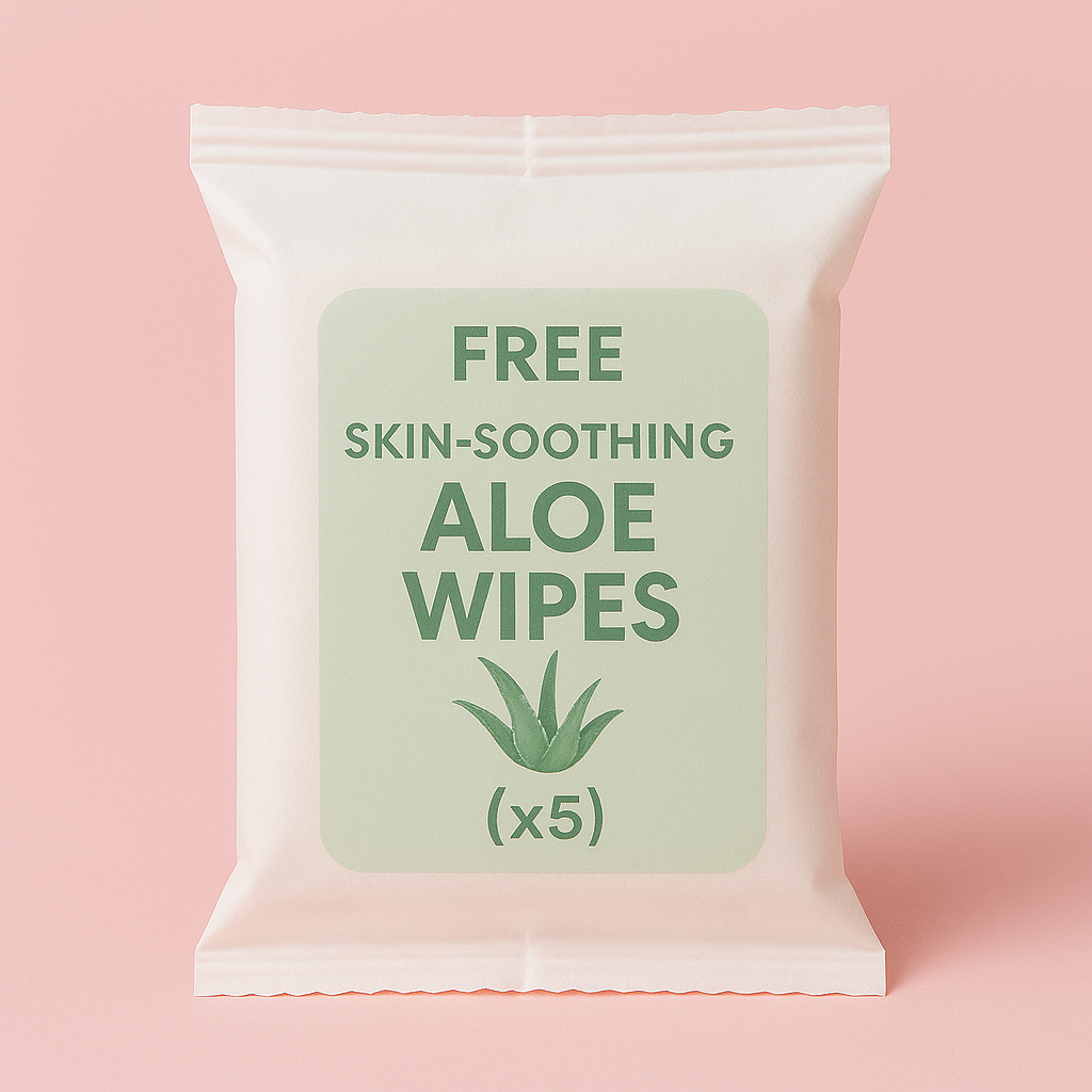 FREE Skin-Soothing Aloe Wipes (x5)